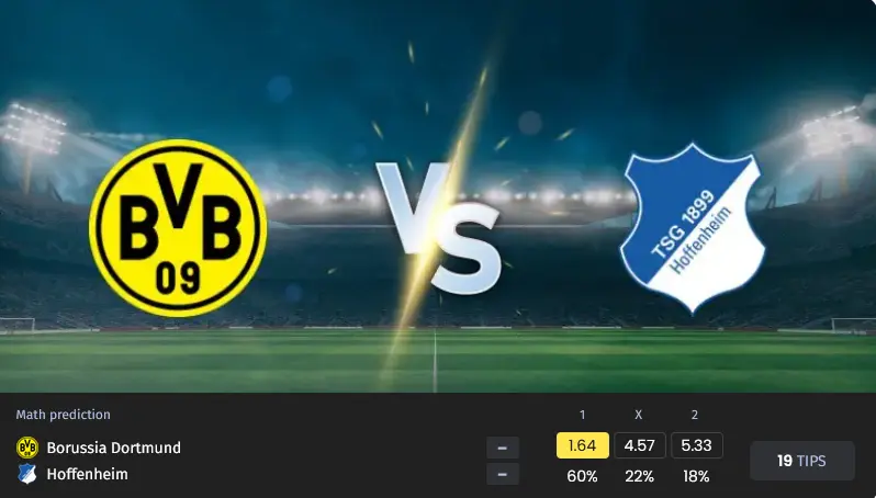پیش بینی دورتمند مقابل هوفنهایم