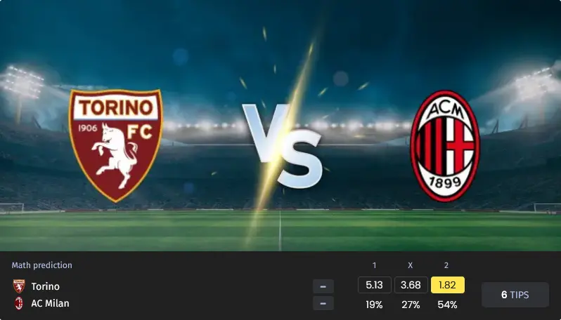 پیش بینی تورینو مقابل میلان
