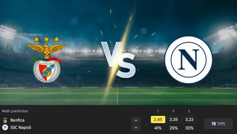 شرط بندی بنفیکا و ناپولی