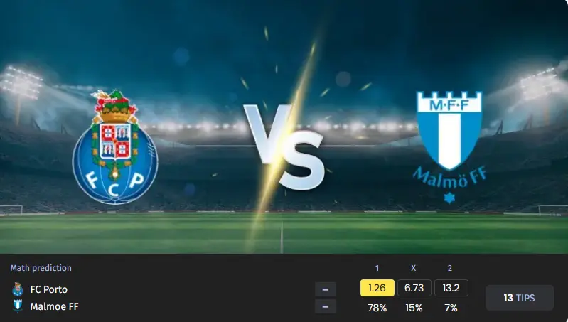 شرط بندی پورتو و مالمو