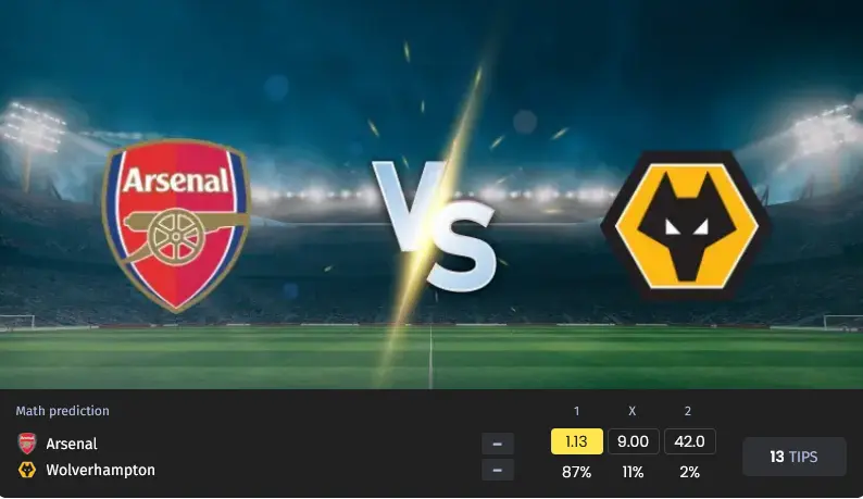 فوتبال آرسنال مقابل ولورهمپتون