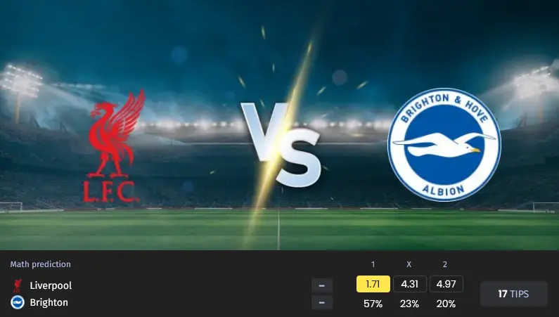 فوتبال لیورپول مقابل برایتون