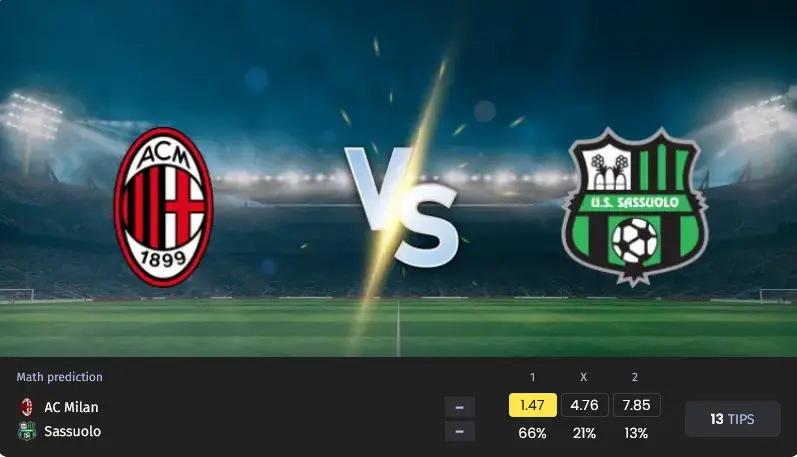 فوتبال میلان مقابل ساسولو