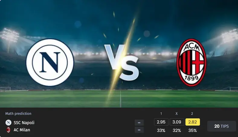 فوتبال ناپولی مقابل میلان