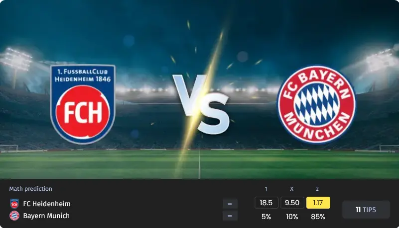 فوتبال هایدنهایم مقابل بایرن مونیخ