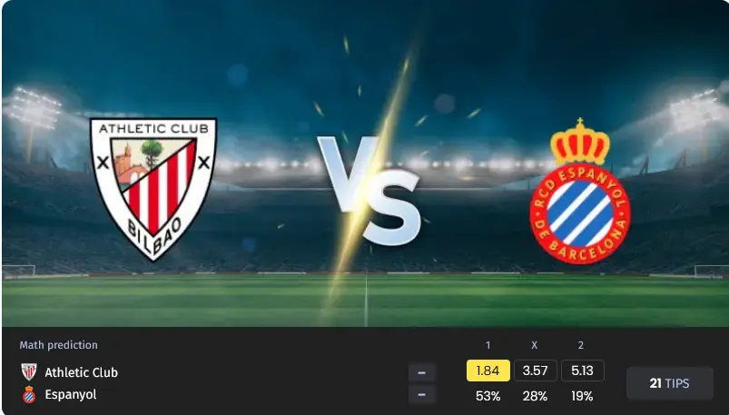 فوتبال اتلتیک بیلبائو مقابل اسپانیول