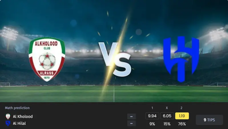 پیش بینی الخلود مقابل الهلال