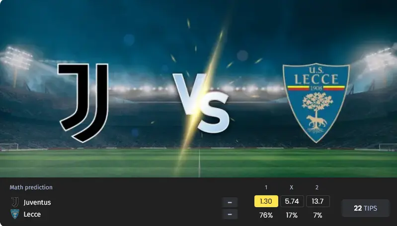 پیش بینی یوونتوس مقابل لچه