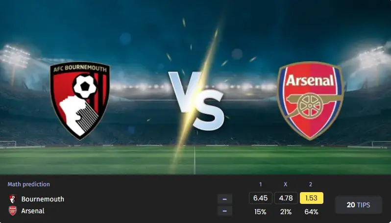 پیش بینی بورنموث مقابل آرسنال