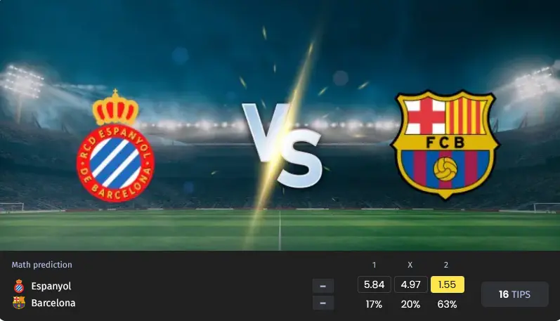 پیش بینی اسپانیول مقابل بارسلونا