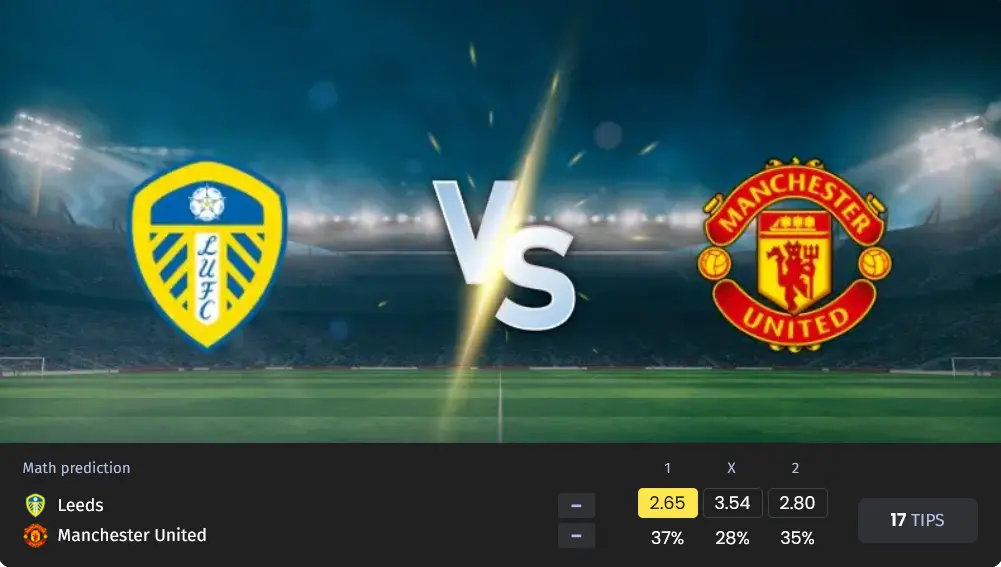 پیش بینی لیدز مقابل منچستر یونایتد