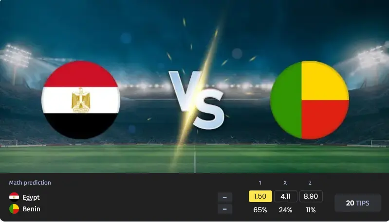 پیش بینی مصر مقابل بنین