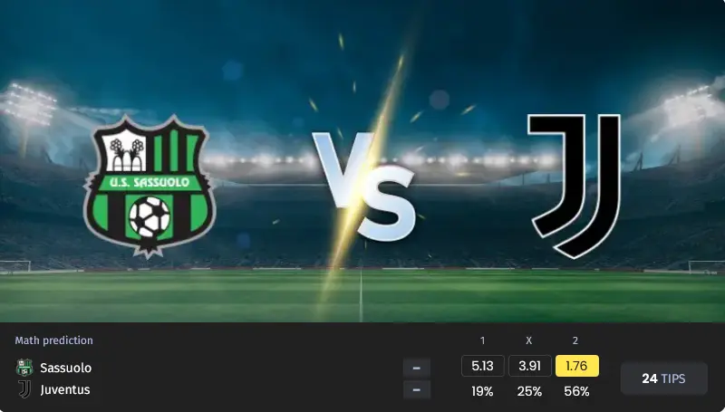 پیش بینی بازی ساسولو مقابل یوونتوس