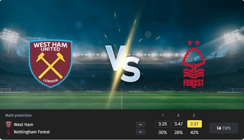 پیش بینی بازی وستهام مقابل ناتینگهام