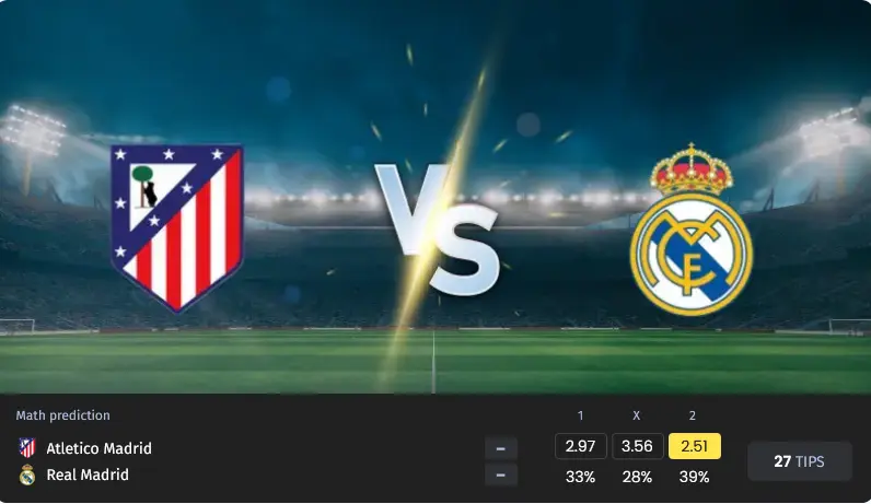 پیش بینی بازی اتلتیکو مادرید مقابل رئال مادرید